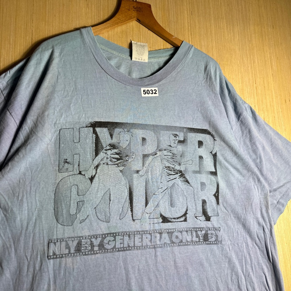 Vintage Generra Hypercolor T Shirt Mens XL Blue 90s Heat Sensitive Graphic Tee - Picture 2 of 15